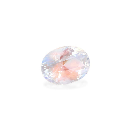 OVAL-cut rainbow moonstone White 7.09 carats