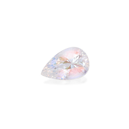 Pear-cut rainbow moonstone White 4.83 carats