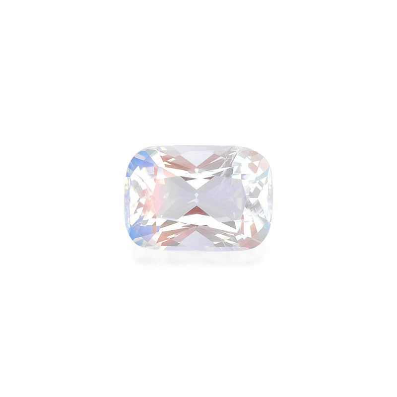 CUSHION-cut rainbow moonstone White 4.23 carats