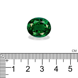 Ovale geslepen groene toermalijn van 14,86 karaat