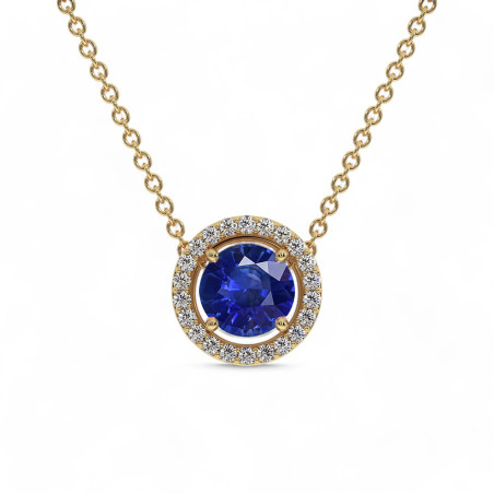 Pendant Ma vie Blue Sapphire