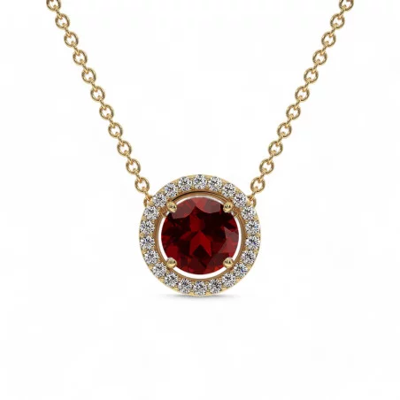 Pendentif Ma Vie Grenat