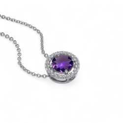 Pendentif Ma Vie Am&eacute;thyste - Collection Bijoux Celinni