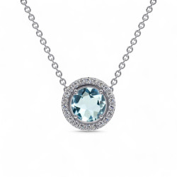 Anh&auml;nger Ma vie Aquamarin - Celinni Schmuck Kollektion