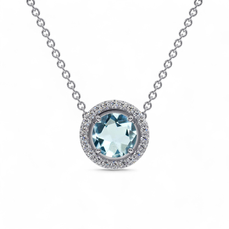 Anh&auml;nger Ma vie Aquamarin - Celinni Schmuck Kollektion