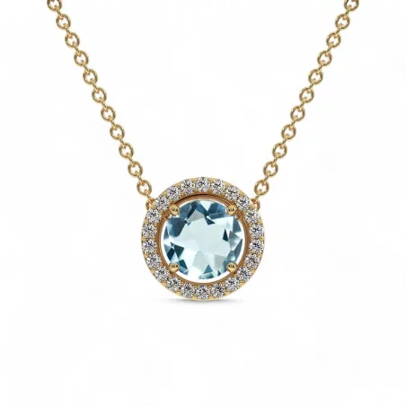 Pendentif Ma Vie Aigue marine