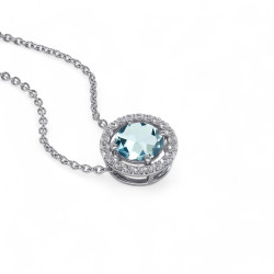 Anh&auml;nger Ma vie Aquamarin - Celinni Schmuck Kollektion
