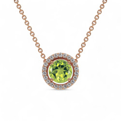 Pendentif Ma Vie p&eacute;ridot - Collection Bijoux Celinni