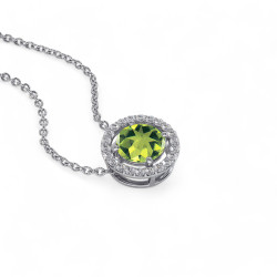 Pendentif Ma Vie p&eacute;ridot - Collection Bijoux Celinni