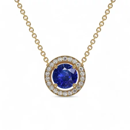 Colgante Mi Amor Zafiro Azul