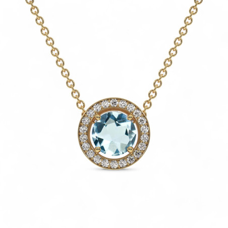 pendant mon amour Aquamarine