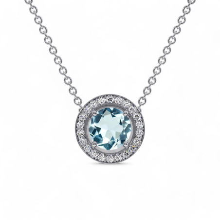 pendant mon amour Aquamarine