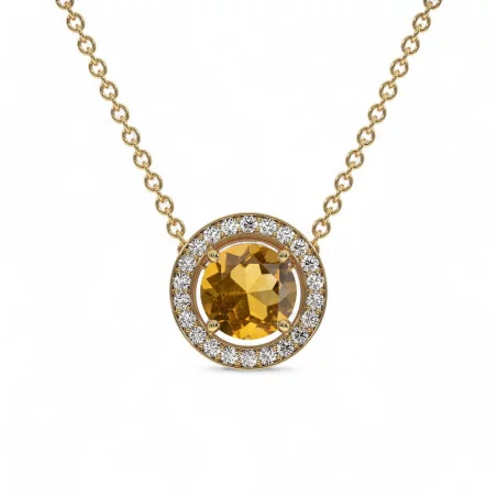 pendentif mon amour Citrine