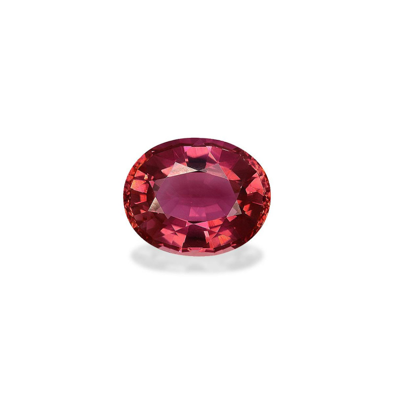 Ovale geslepen groene roze toermalijn van 6,18 karaat