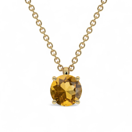 Pendentif Elle Citrine