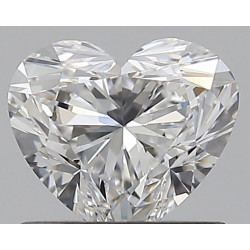 الماس على شكل قلب بوزن 0.75 قيراط