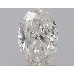 الماس على شكل بيضاوي بوزن قيراط واحد