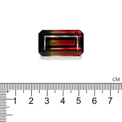 multikleurige toermalijn rechthoekige snit 57,39 karaat