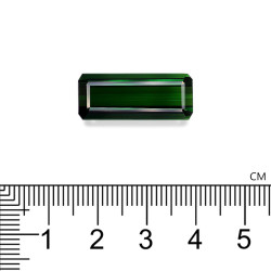 Rechthoekig geslepen groene toermalijn van 18,37 karaat