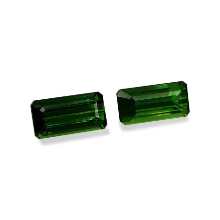 RECTANGULAR-cut Chrome Tourmaline Green 4.63 carats