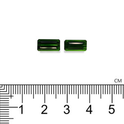 Rechthoekige groene toermalijn chroom 4,63 karaat