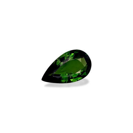 Pear-cut Chrome Tourmaline Basil Green 3.18 carats