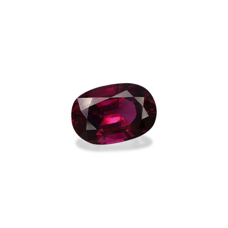 OVAL-cut rhodolite Intense Red 13.24 carats