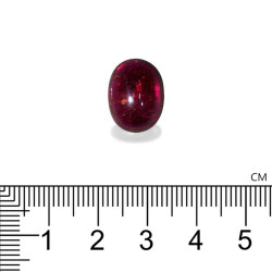 Ovale geslepen Rubelliet 8.67 karaat
