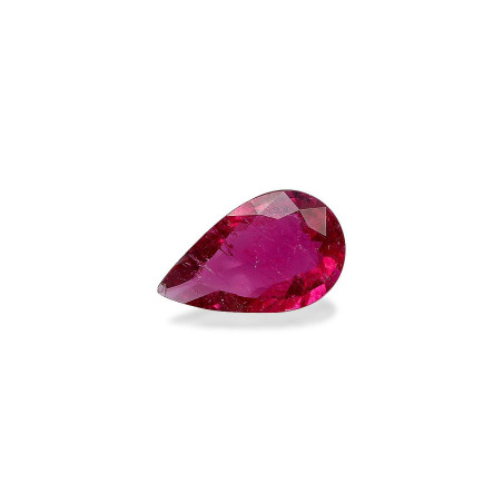 Pear-cut Rubellite Tourmaline Strawberry Pink 6.42 carats