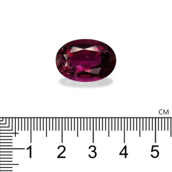 Ovale geslepen Rubelliet 14,77 karaat