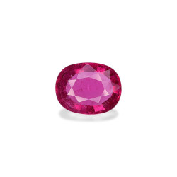 روبيليت الحجم بيضاوي Intense Pinkish Red 3.93 