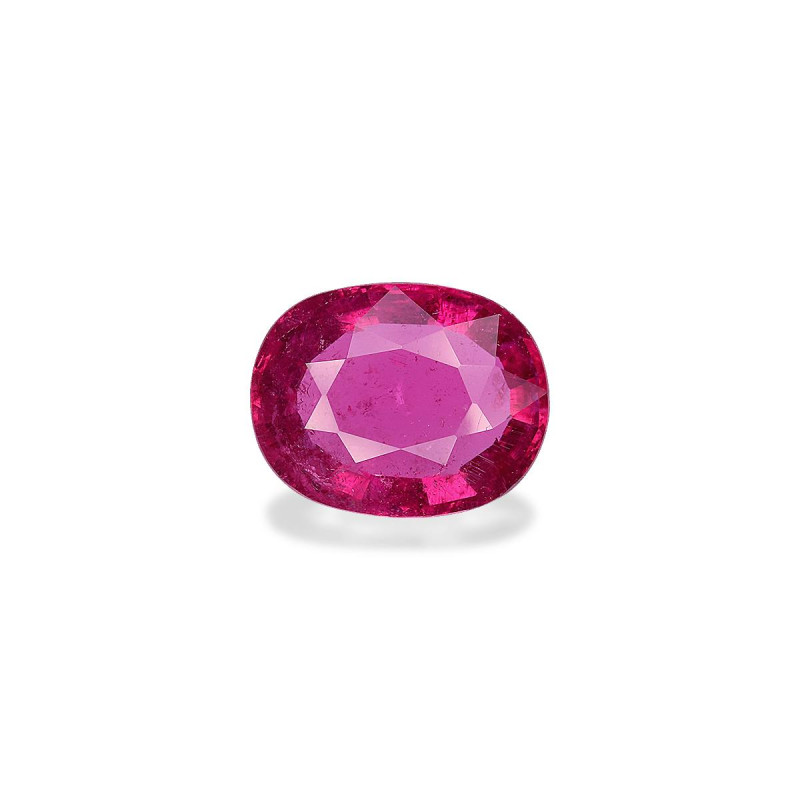 روبيليت الحجم بيضاوي Intense Pinkish Red 3.93 