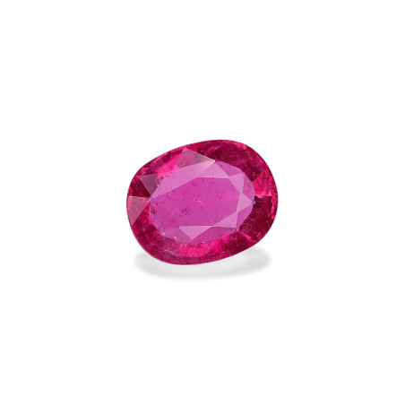 OVAL-cut Rubellite Tourmaline Intense Pinkish Red 3.93 carats