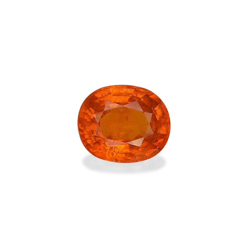 spessartite الحجم بيضاوي البرتقالي 13.97 