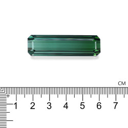 Rechthoekig geslepen groene toermalijn van 64,71 karaat