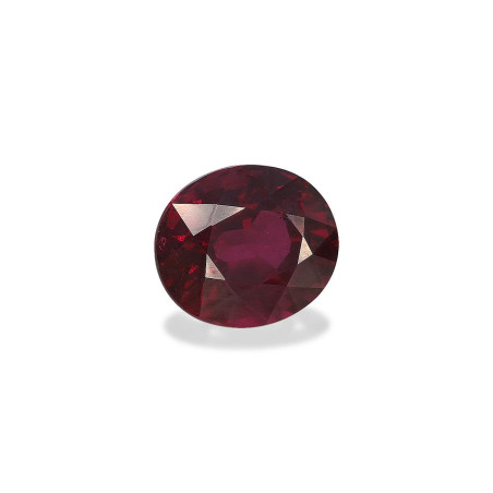 OVAL-cut rhodolite Moderate Pinkish Brown 15.01 carats