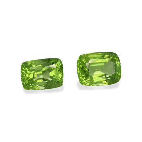 橄榄石 taille 靠垫 绿色 10.47 carats