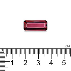 Rechthoekig geslepen roze toermalijn Rosewood Pink 8,68 karaat
