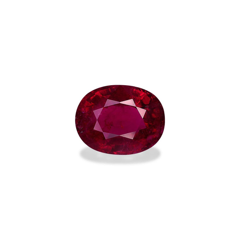 Ovaal geslepen Rubelliet Intens Roze Rood 7,55 karaat