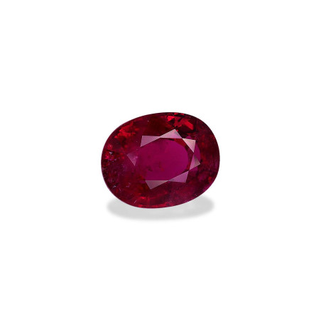 红碧榴石 taille 椭圆形 强烈的粉红色红色 7.55 carats