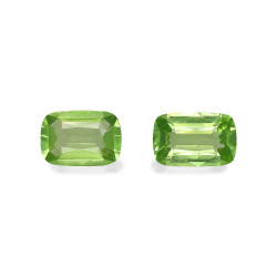 橄榄石 taille 靠垫 绿色 6.93 carats