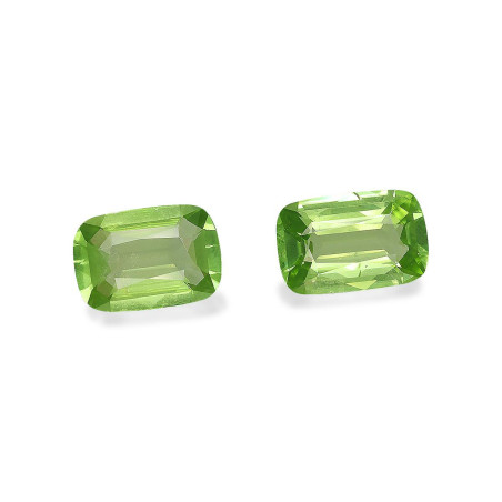 橄榄石 taille 靠垫 绿色 6.93 carats