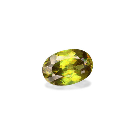 OVAL-cut Sphene Lime Green 7.25 carats