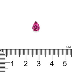 Rubelliet Peer Geslepen Fuscia Roze 0,89 karaat