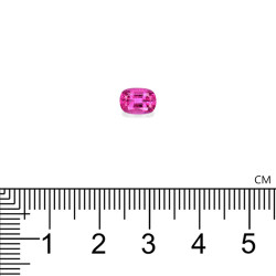 Rubelliet kussen geslepen Fuscia Roze 0,92 karaat