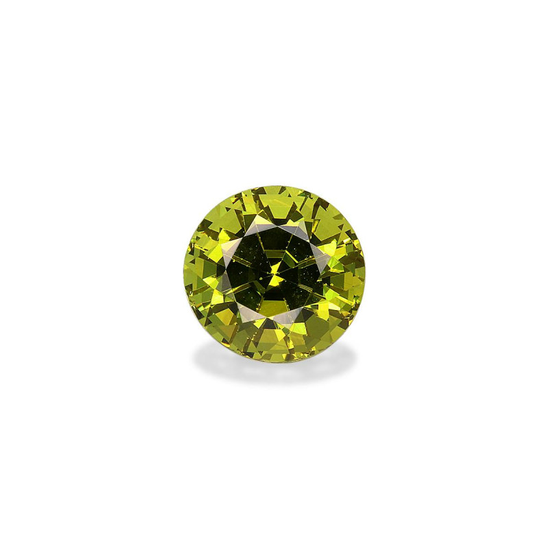 石榴石 taille 圆形 青柠绿 1.50 carats