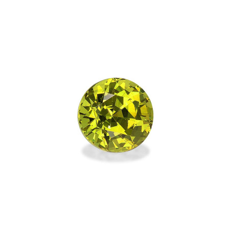 ROUND-cut Grossular Garnet Lime Green 1.50 carats