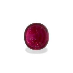 Ovale geslepen Rubelliet Intens Roze Rood 7.01 karaat