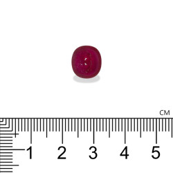 Ovale geslepen Rubelliet Magenta Paars 4.87 karaat