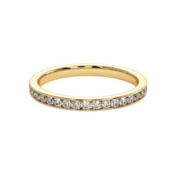 Mon Tr&eacute;sor Ehering Naturdiamanten rundum 18K Gold | Celinni